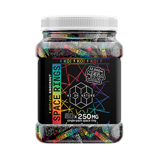 250mg KNOCKOUT SPACE RINGS - 50 PACK JAR