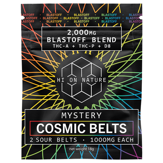 2000mg BLAST OFF COSMIC BELTS 80 PACK JAR (160,000mg total)