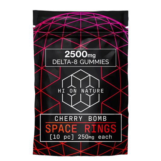 2500mg DELTA 8 SPACE RINGS - CHERRY BOMB